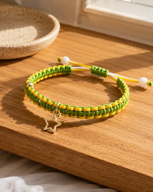 Pulseira de Macramê